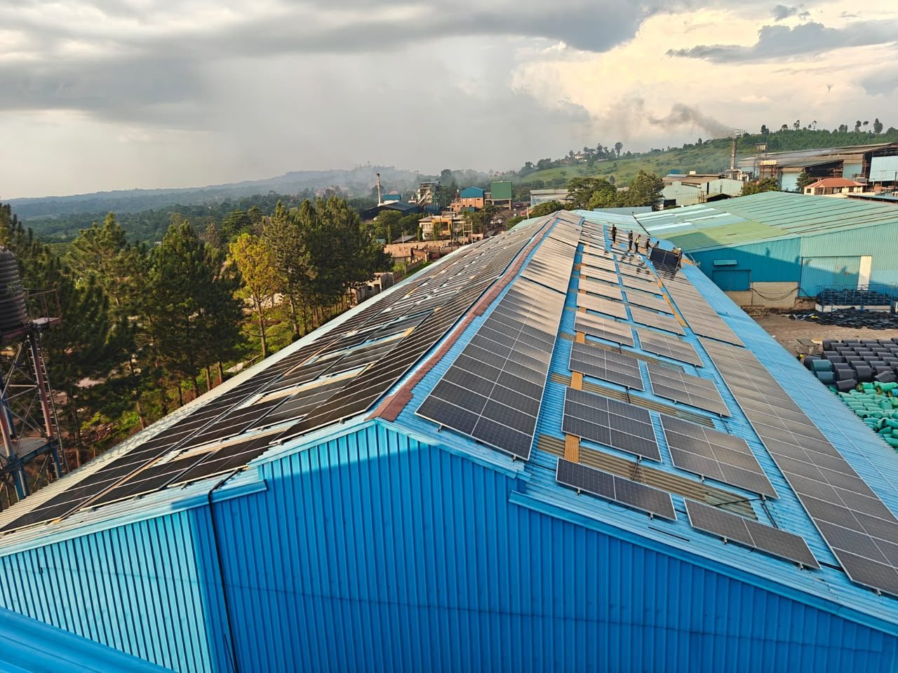 Industrial Rooftop Solar Installation