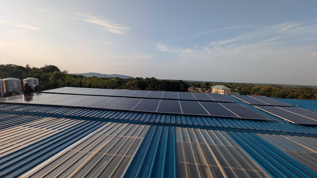 Institutional Solar Installation — Rooftop View